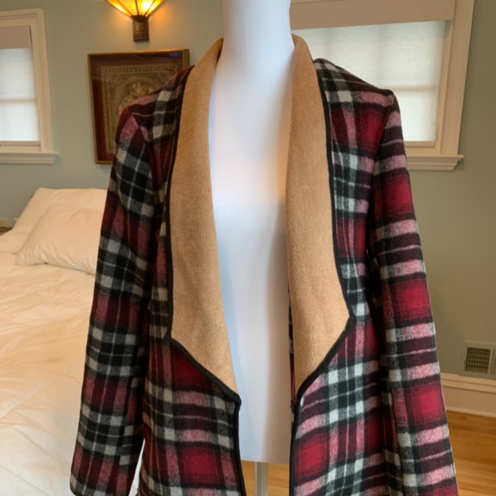 Soft plaid jacket